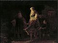 Rembrandt—The Departure of the Shunammite Woman, c. 1640