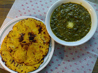 <span class="mw-page-title-main">Sarson ka saag</span> South Asian dish