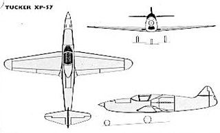 <span class="mw-page-title-main">Tucker XP-57</span> Canceled fighter aircraft project