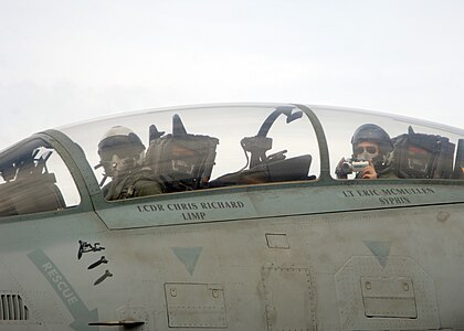 Pilots of an F-14D Tomcat assigned to the "Tomcatters"Pilots of an F-14D Tomcat assigned to VF-31 "Tomcatters"