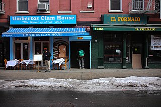 <span class="mw-page-title-main">Umbertos Clam House</span> Restaurant in New York City, New York