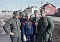 Image 48Wehrmacht soldiers with a local Sámi reindeer herder, Lappland, Sodankylä, Finland 1942 (from History of Finland)