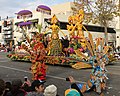 Image 22Wonderful Indonesia floral float, depicting wayang golek wooden puppet in Pasadena Rose Parade 2013. (from Tourism in Indonesia)