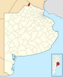 Partido di San Nicolás – Mappa