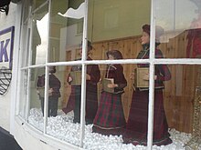 Christmas Carol singers on display in Brading, Isle of Wight Brading Experience Carol Singers window display.JPG