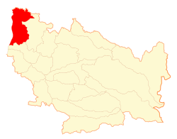 Location of the Cobquecura commune in the Ñuble Region