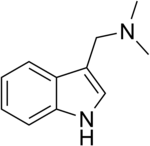 Chemical structure of gramine