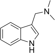 Chemical structure of gramine