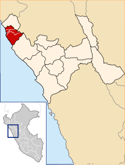 Location of Pacasmayo in La Libertad Region