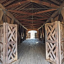 Comstock Covered Bridge Interior.