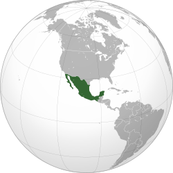 Mexico (orthographic projection)