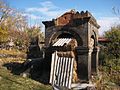 A tomb/monument at a cemetery directly across the street from Saint Gevork Monastery