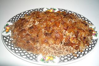 <span class="mw-page-title-main">Mujaddara</span> Dish of lentils, rice and sautéed onions