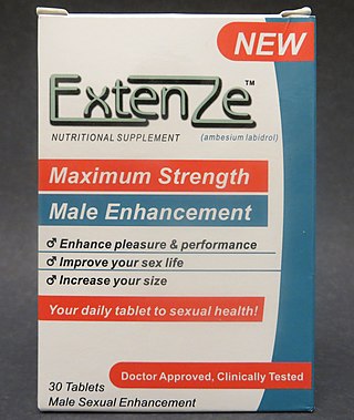 <span class="mw-page-title-main">ExtenZe</span> Brand of male enhancement pills