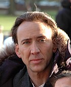 Nicholas Cage in 2007 while filming for the movie National Treasure 2 at the University of Maryland