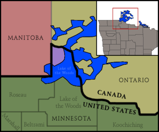 <span class="mw-page-title-main">Angle Township, Lake of the Woods County, Minnesota</span> Township in Minnesota, United States