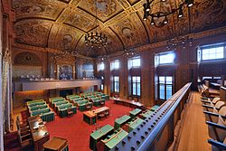 The First Chamber sits in the Binnenhof in The Hague