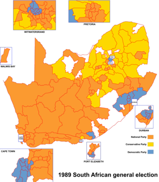 <span class="mw-page-title-main">1989 South African general election</span> Last election in South Africa under apartheid