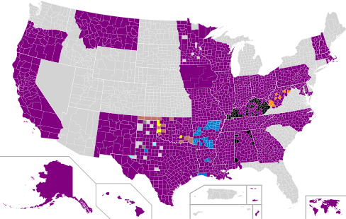 First-place winners of each county