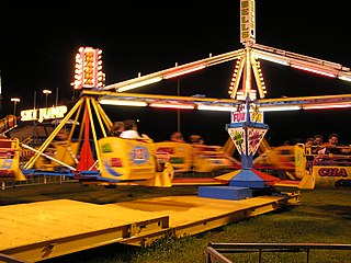 <span class="mw-page-title-main">Scrambler (ride)</span> Type of amusement ride