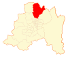 Map of Colina commne in Santiago Metropolitan Region