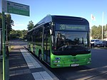 MAN A37 Euro 6 diesel-/elhybridbuss i Uppsala.