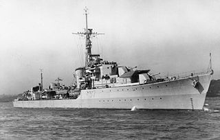 HMS <i>Whelp</i> (R37) W-class destroyer built for the Royal Navy during the Second World War