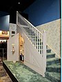 Model of the cupboard under the staircase where the character Harry Potter grew up