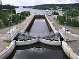 Kapeenkoski lock in Keitele-Päijänne Canal