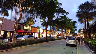 Las Olas Boulevard am Abend