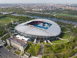 De wedstrijd wordt gespeeld in de Red Bull Arena.