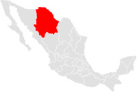 Map of Chihuahua