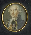 Portrait de Pierre Saintard, chevalier de Saint-Michel, directeur de la Compagnie des Indes (miniature, vers 1758).