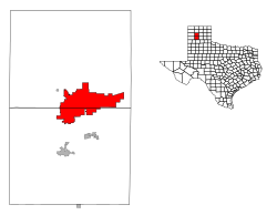 Locatie van Amarillo