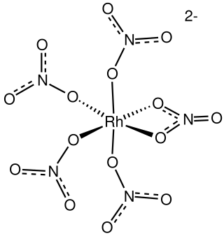 <span class="mw-page-title-main">Transition metal nitrate complex</span> Compound of nitrate ligands