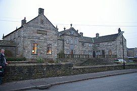 Shireburn Cottages, 18th century almshouses, Hurst Green, Lancashire