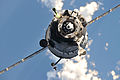 The Soyuz TMA-20 spacecraft approaches the International Space Station