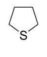 Struktur von Tetrahydrothiophen