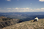 Looking east from summit of Mount Holmes, 1965