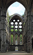 Transept nord de l'abbatiale.