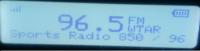 WTAR Translator on a SPARC HD Radio with RDS. WUSH Translator.png