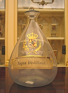 Distilled water water that has had many of its impurities removed through distillation