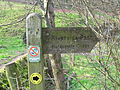 Hardcastle Crags signpost