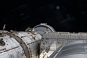 La Starliner attraccata alla ISS, vista dalla Cupola