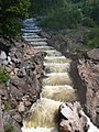 Fish ladder for salmon near the power station in Gullspång, Sweden