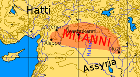 Localização de Império de Mittani