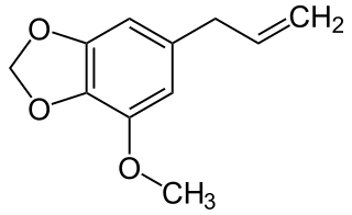 <span class="mw-page-title-main">Myristicin</span> Chemical compound