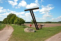 Gleichtag (1988) , Kunst-Landschaft Neuenkirchen (Lüneburger Heide)