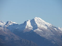 Il Pizzo Arera visto dal Monte Linzone