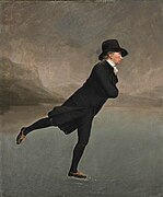 The Reverend Robert Walker Skating on Duddingston Loch, The Skating Minister (1790eko hamarkada)